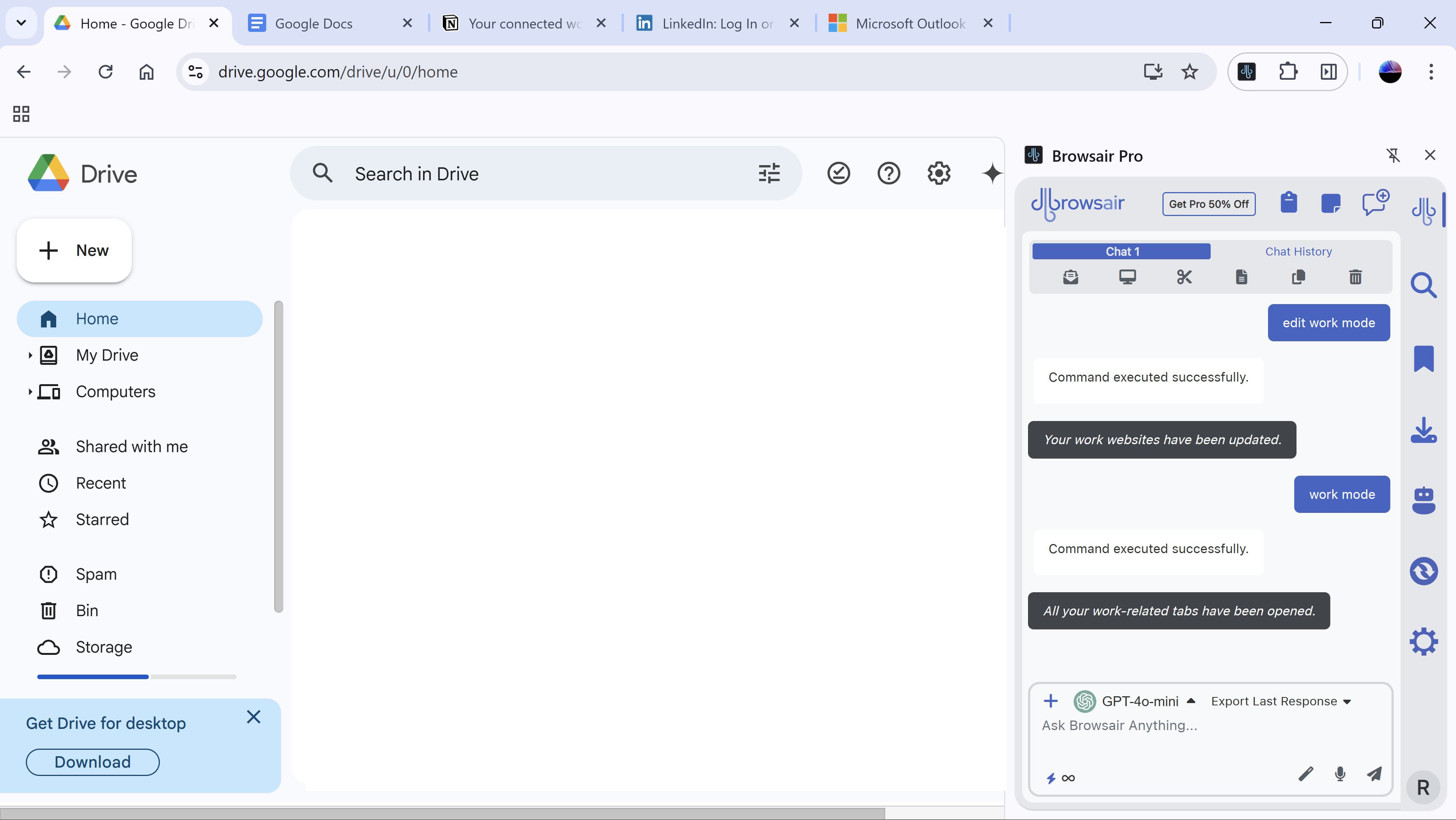All your work websites open Instantly